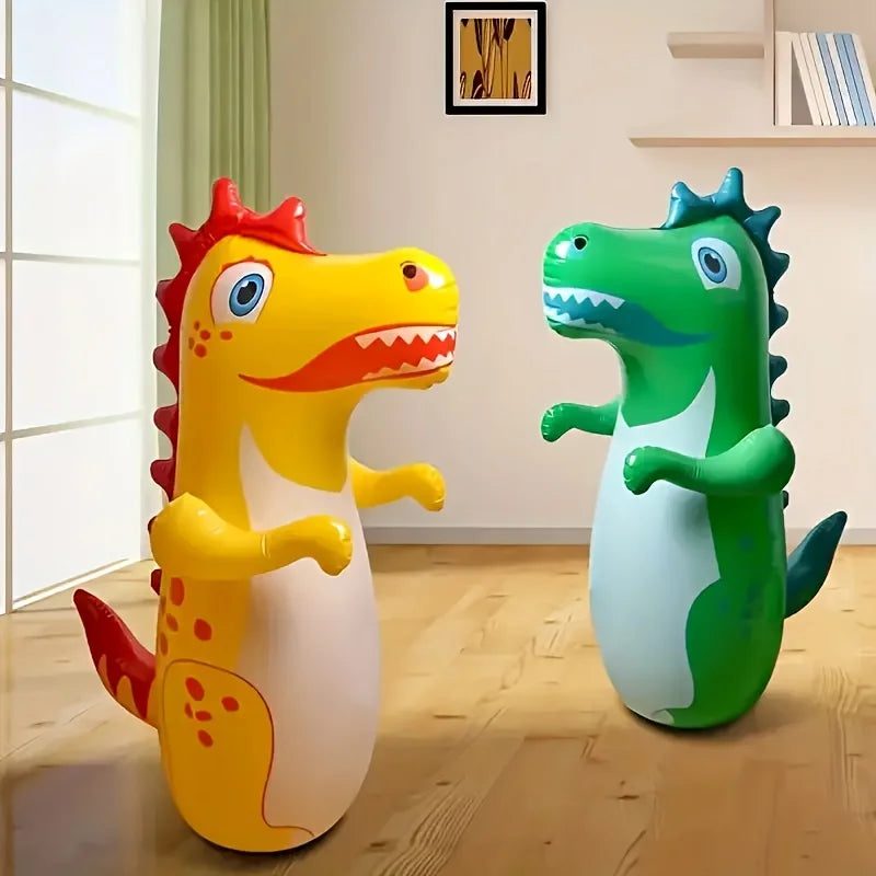Colorful Dinosaur Inflatable Sandbags - a Vertical Flip Toy for Teenagers Dinosaur Toy Practice Daily Boxing