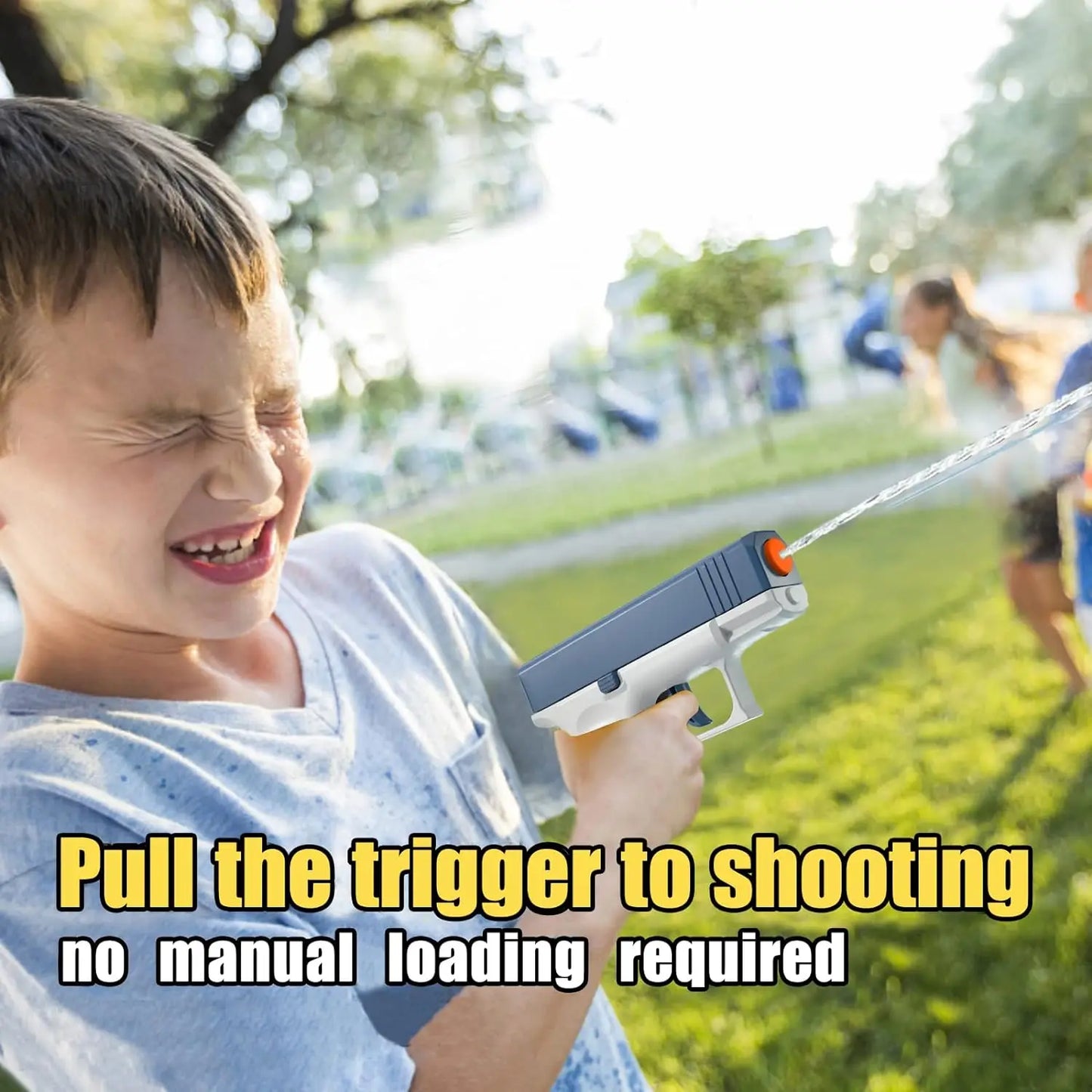 High-Pressure Water Gun – Non-Electric Automatic Squirt Toy for Kids & Adults