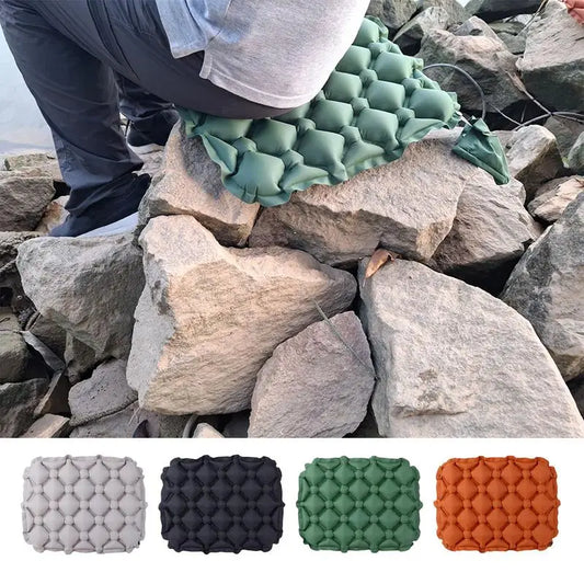 Portable Inflatable Camping Seat Cushion Outdoor Moisture-proof Pad Seat Pad Picnic Sitting Mat For Camp Backpacking Equipment