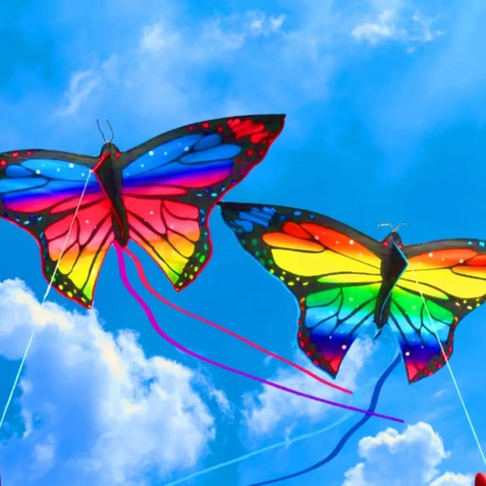 Beautiful Butterfly Flying Toy Butterfly Kite Long Tail 1.45m Kite Easy to Fly Steering 3D Kite Children's Kite