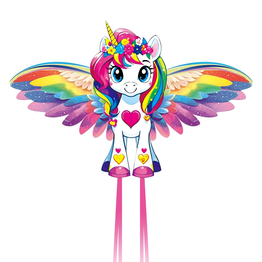 1.4-Meter Foal Kite with Colorful Wings, Cute and Beautiful Foal Kite with Irregular Shape, Easy to Fly, Suitable for Beginners