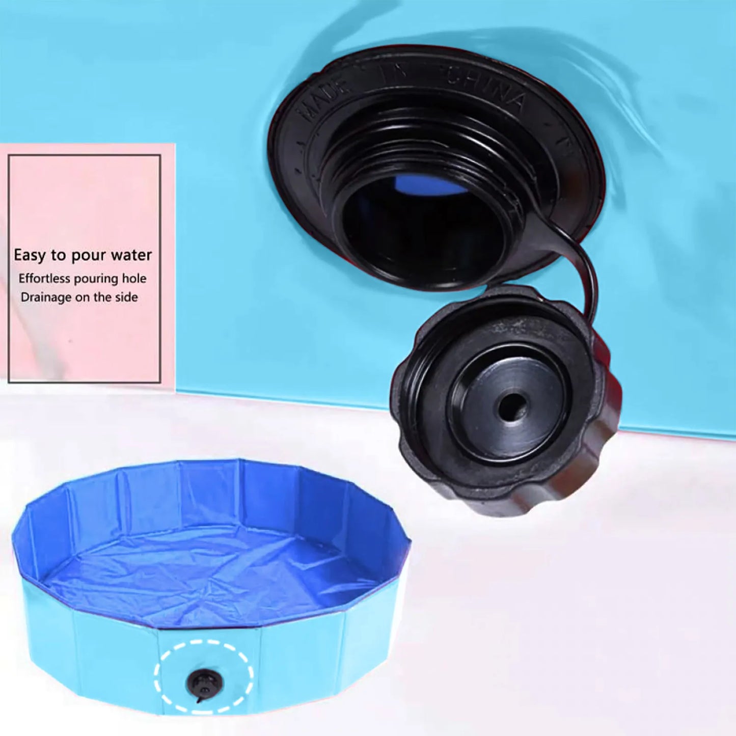 Foldable Portable Pet Swimming Pool Bathtub Indoor Outdoor Cold Water Bath Cleaning Bathtub Pet Accessories