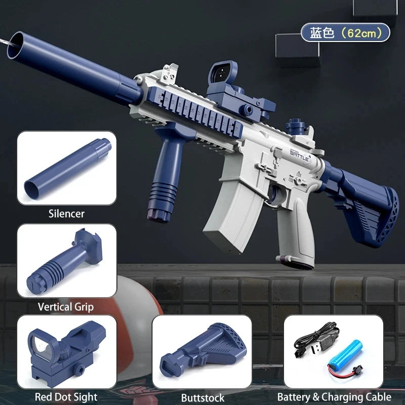 M416 Electric Water Gun – Full Automatic Shooting Toy for Kids & Adults