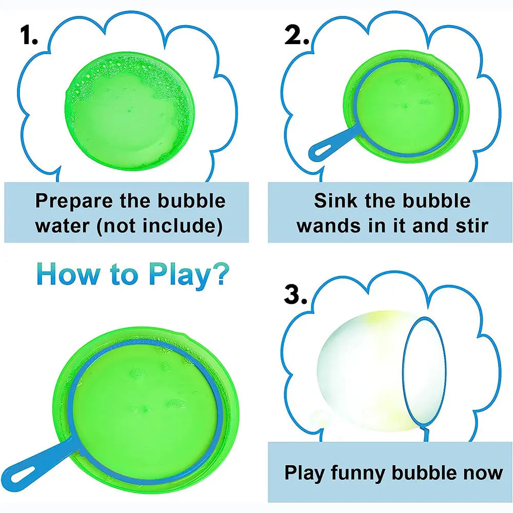 Bubble Stick Set – 3/7pcs Bubble Blowing Toys for Kids & Family Outdoor Fun