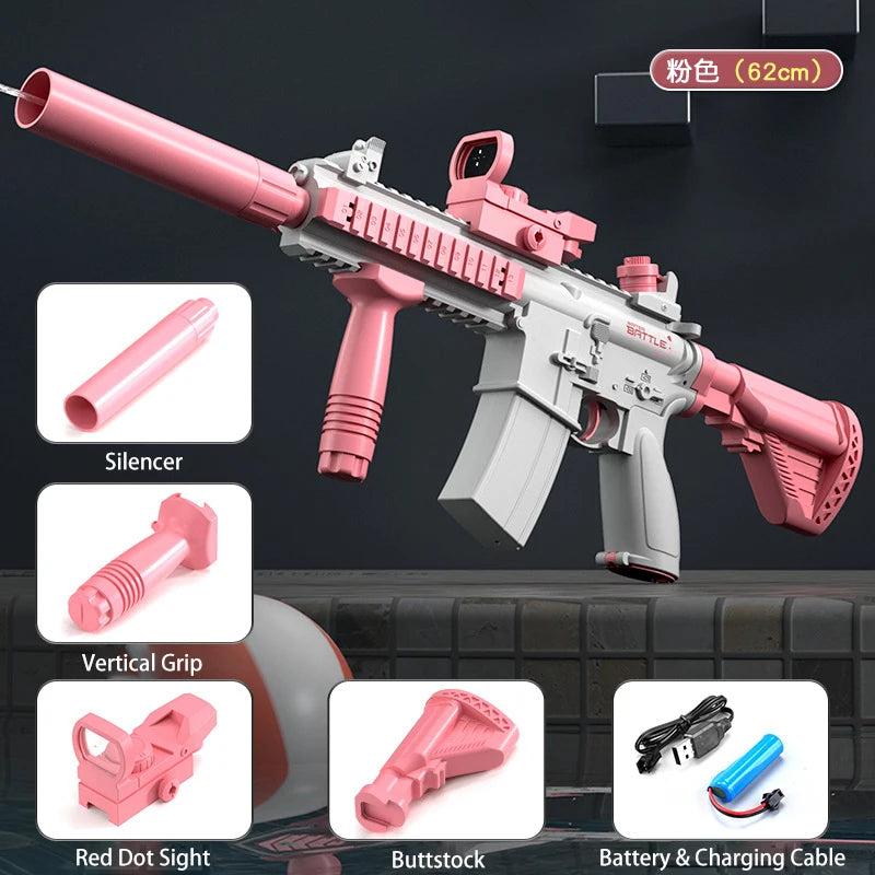 M416 Electric Water Gun – Full Automatic Shooting Toy for Kids & Adults