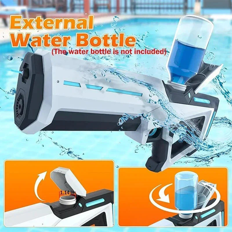Electric Water Gun – Powerful Automatic Squirt Blaster for Kids & Adults