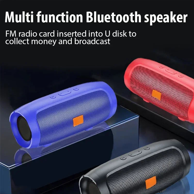 Portable Outdoor Subwoofer – Waterproof Bluetooth Speaker with FM & TF Card Support