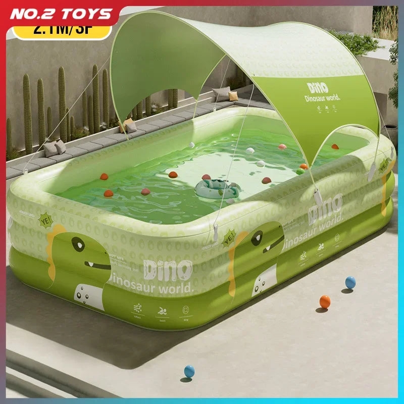 Large Inflatable Pool – Foldable Family Pool for Indoor & Outdoor Use