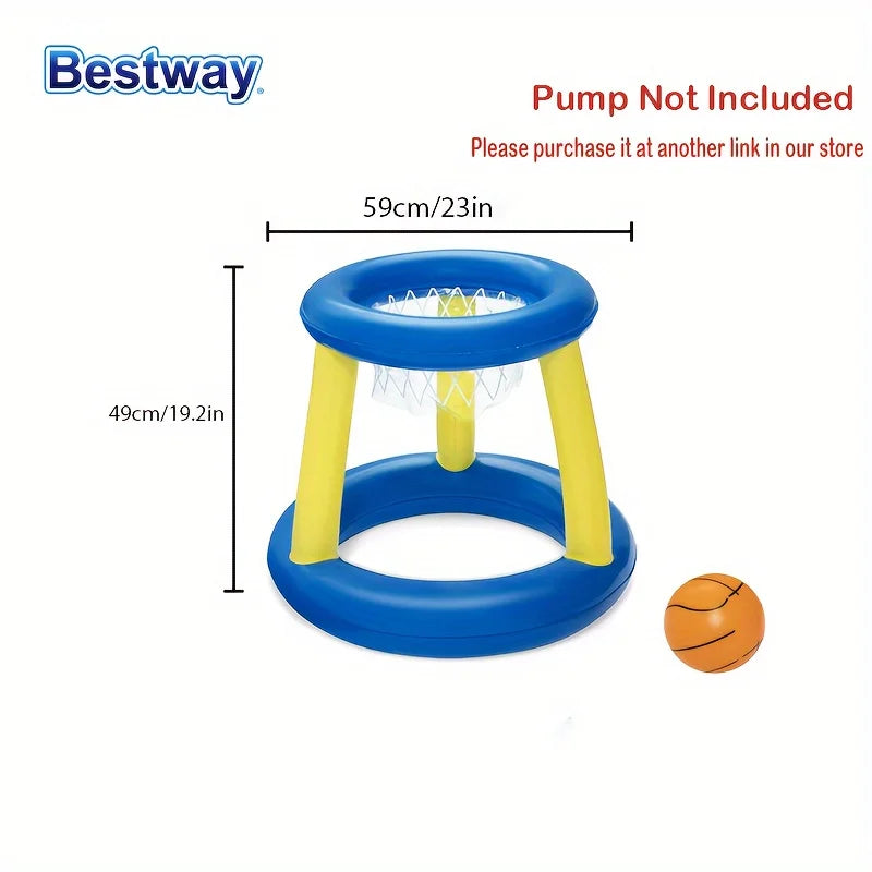 Inflatable Basketball Pool Game – Floating Hoop & Water Balloon Set