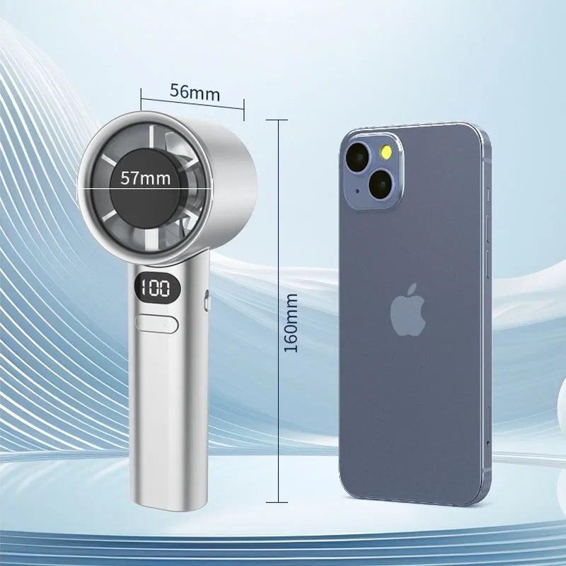 Handheld Fan – USB Rechargeable, High-Speed Personal Cooling Fan