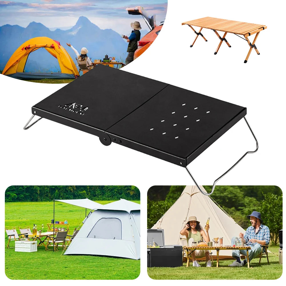 Carbon Steel Mini Camping Table Folding Tea Table Outdoor Folding Table for Outdoor Camping Picnic Hiking Backpacking