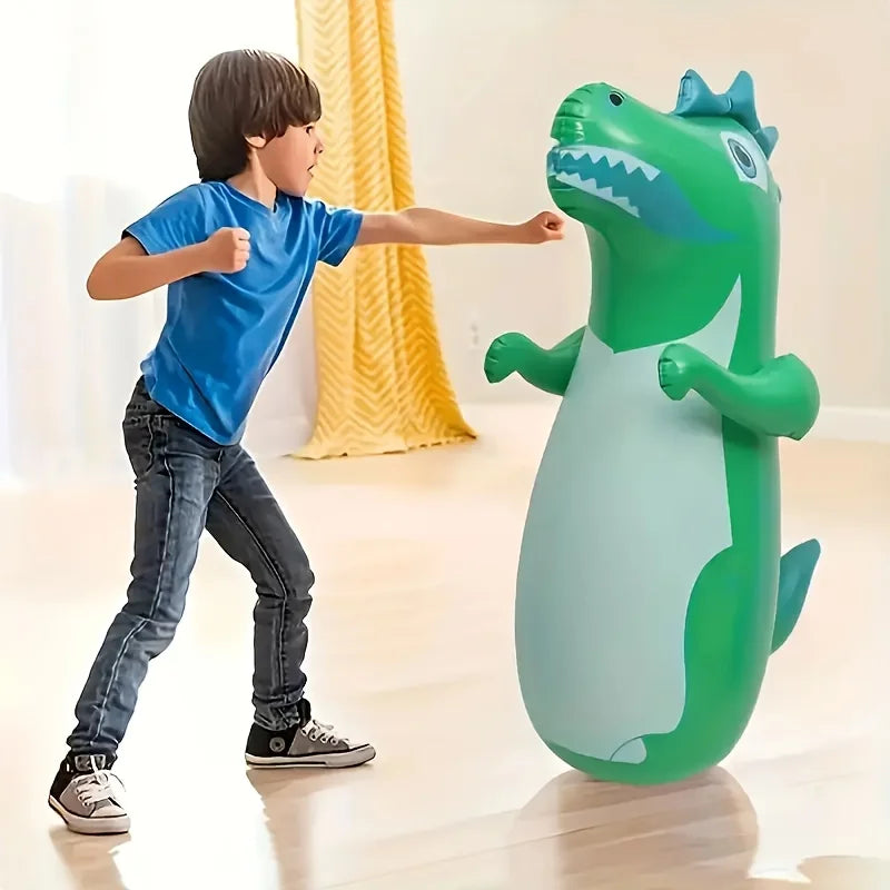 Colorful Dinosaur Inflatable Sandbags - a Vertical Flip Toy for Teenagers Dinosaur Toy Practice Daily Boxing
