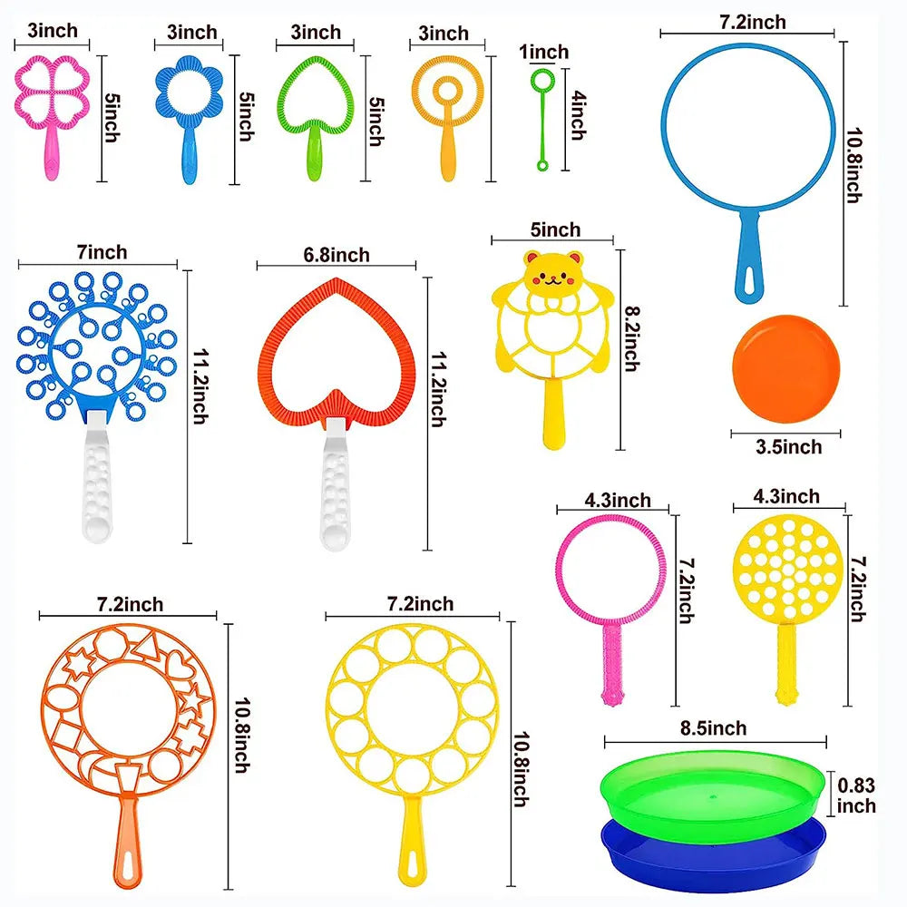 Bubble Stick Set – 3/7pcs Bubble Blowing Toys for Kids & Family Outdoor Fun