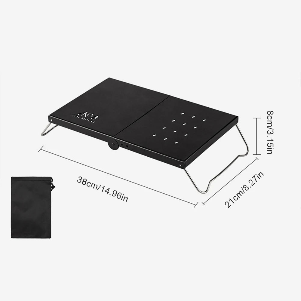 Carbon Steel Mini Camping Table Folding Tea Table Outdoor Folding Table for Outdoor Camping Picnic Hiking Backpacking