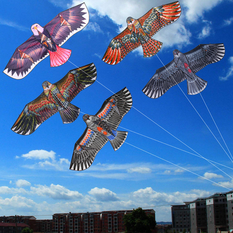 1.1m 3D Flat Eagle Kite – Large Flying Bird Kite for Kids, Outdoor Cloth Toy, Random Color
