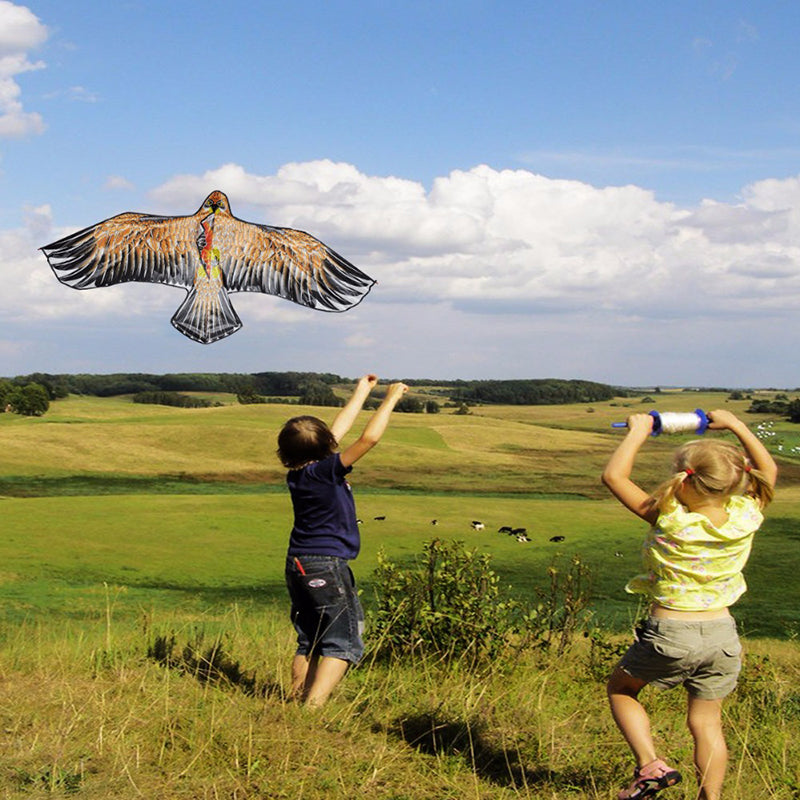 1.1m 3D Flat Eagle Kite – Large Flying Bird Kite for Kids, Outdoor Cloth Toy, Random Color