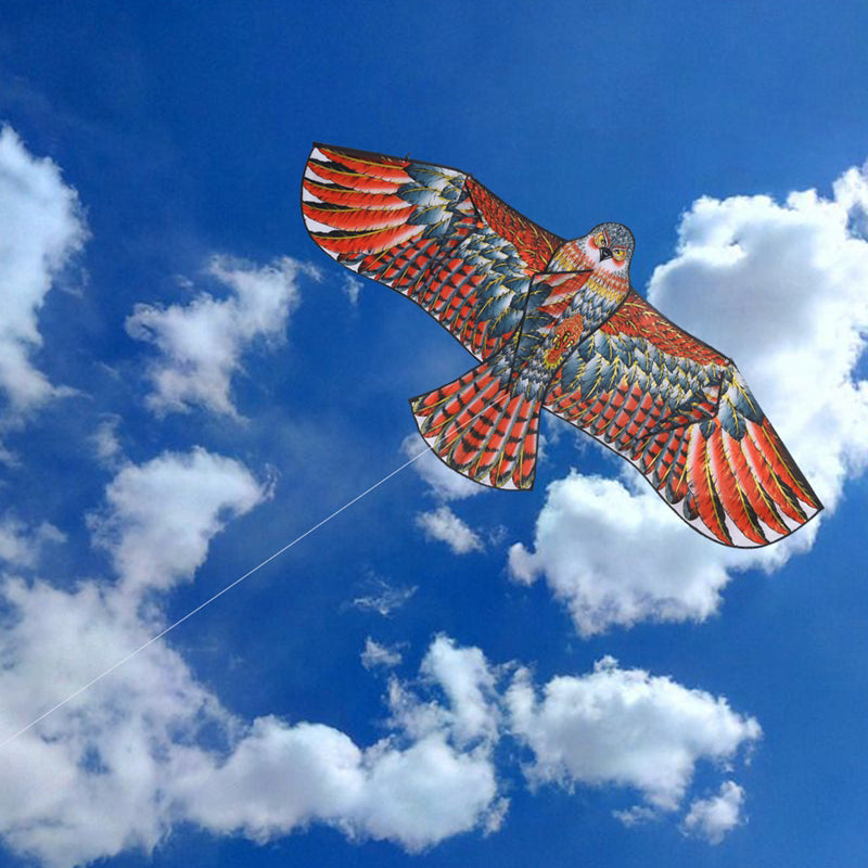 1.1m 3D Flat Eagle Kite – Large Flying Bird Kite for Kids, Outdoor Cloth Toy, Random Color