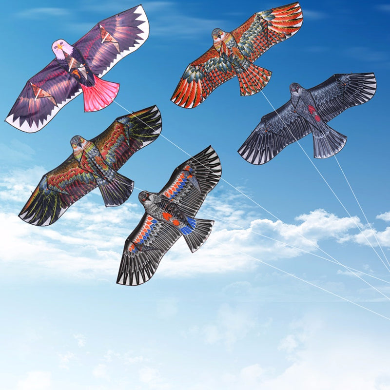 1.1m 3D Flat Eagle Kite – Large Flying Bird Kite for Kids, Outdoor Cloth Toy, Random Color