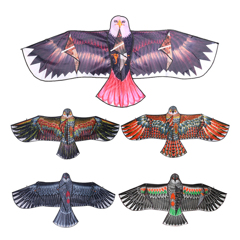 1.1m 3D Flat Eagle Kite – Large Flying Bird Kite for Kids, Outdoor Cloth Toy, Random Color
